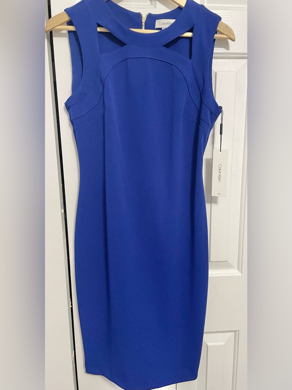 Calvin Klein Bold Cobalt Sheath Dress